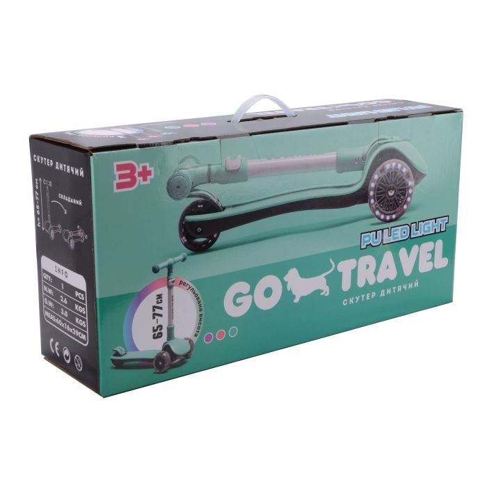Самокат GO Travel складаний Ліловий (LS308PP) зображення 6