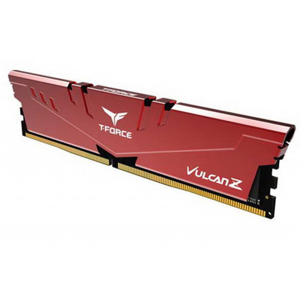 Модуль памяти для компьютера DDR4 8GB 3200 MHz T-Force Vulcan Z Red Team (TLZRD48G3200HC16C01) изображение 2