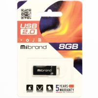 USB флеш накопитель Mibrand 8GB Сhameleon Black USB 2.0 (MI2.0/CH8U6B) изображение 2