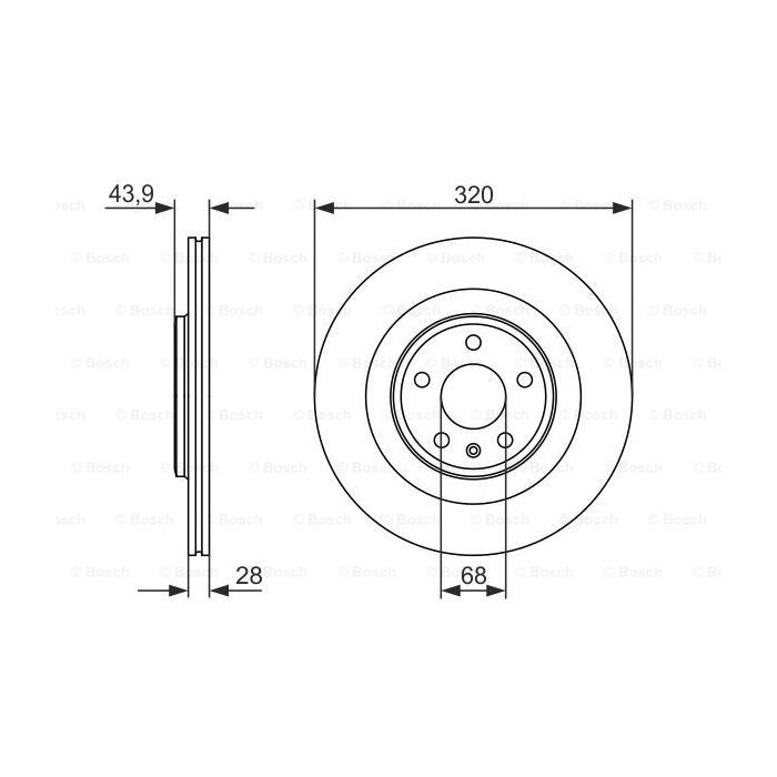 Гальмівний диск Bosch 0 986 479 552 зображення 5