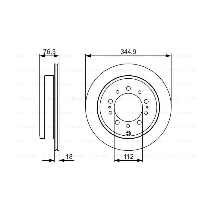 Тормозной диск Bosch 0 986 479 R32 изображение 5