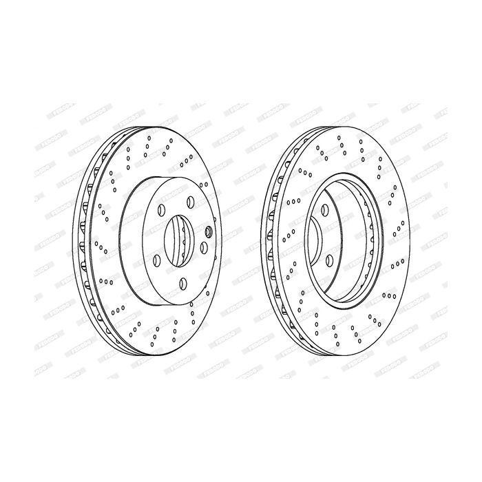 Тормозной диск FERODO DDF1693C