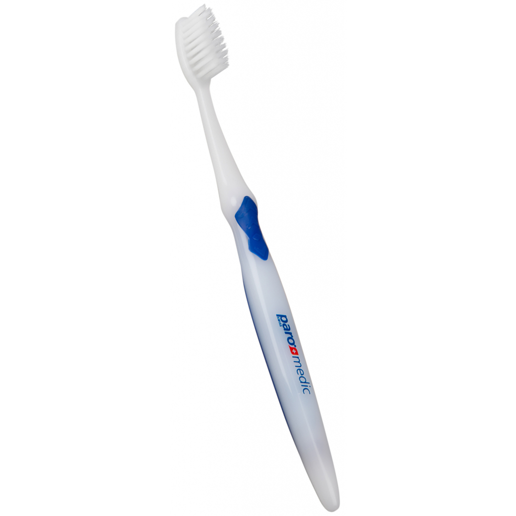 Зубная щетка Paro Swiss medic с коническими щетинками синяя (7610458007266-dark-blue)
