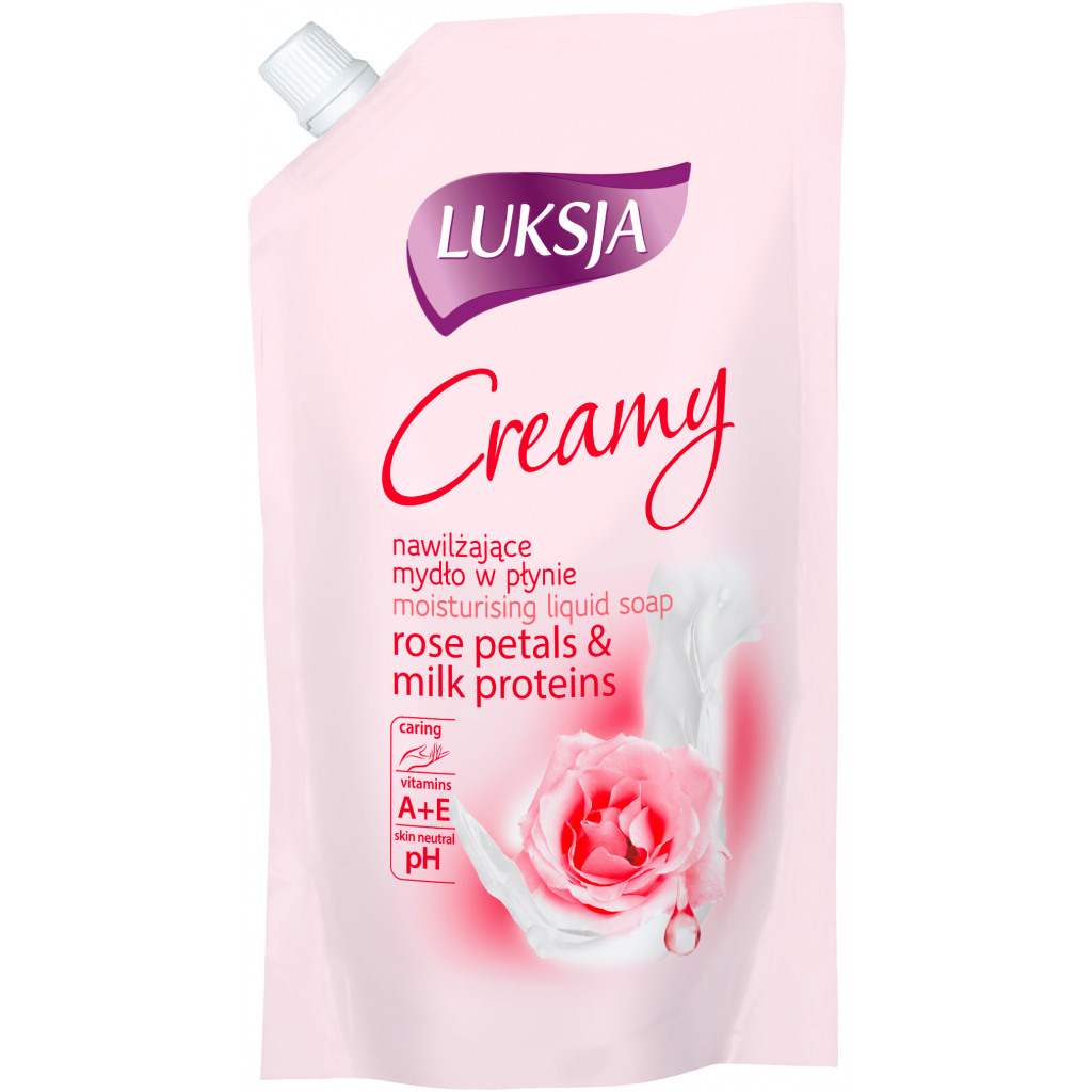Жидкое мыло Luksja Creamy Rose Petal & Milk Proteins Refill 400 мл (5900998000417)
