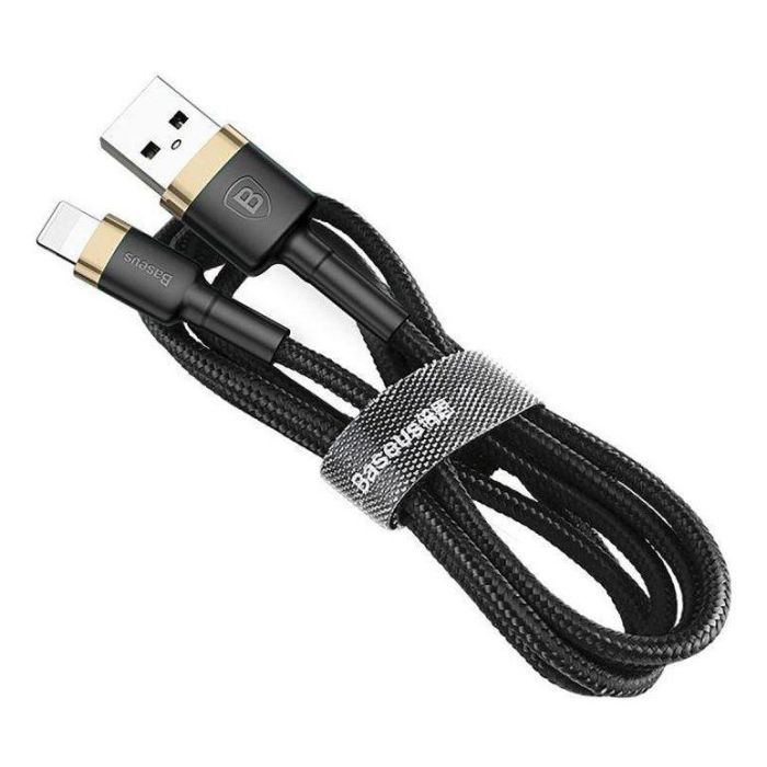Дата кабель USB 2.0 AM to Lightning 2.0m 1.5A gold-black Baseus (CALKLF-CV1) изображение 2