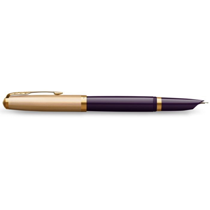 Ручка перьевая Parker PARKER 51 Premium Plum GT  FP18 F (57 111) изображение 2