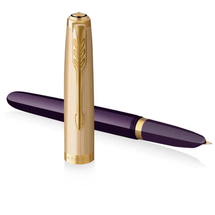 Ручка пір'яна Parker PARKER 51 Premium Plum GT  FP18 F (57 111) зображення 3