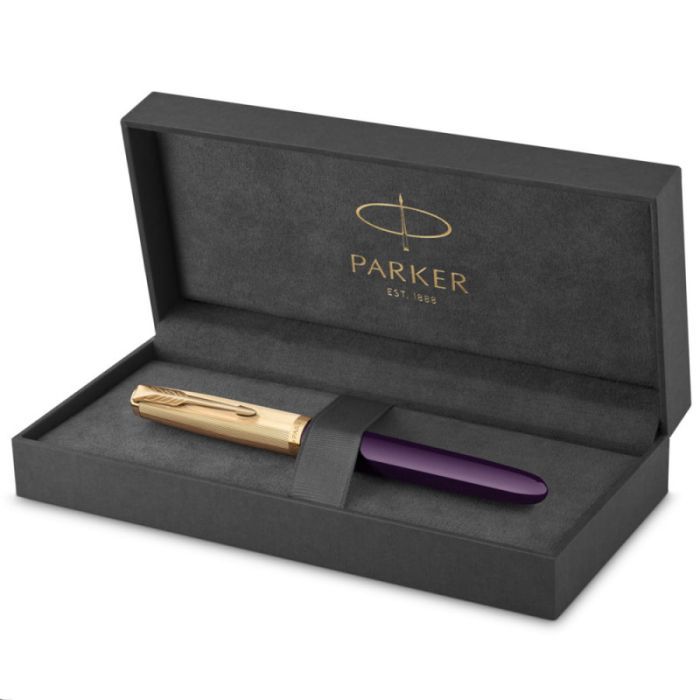 Ручка перьевая Parker PARKER 51 Premium Plum GT  FP18 F (57 111) изображение 8
