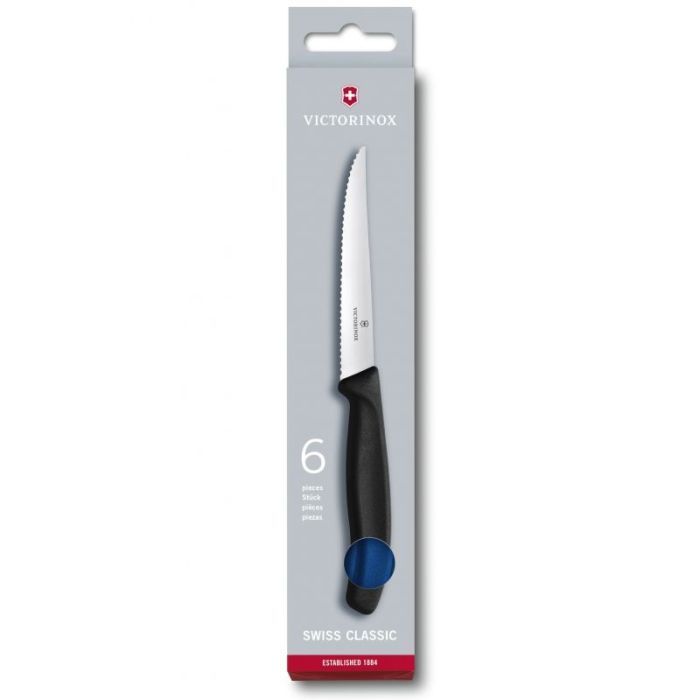 Набор ножей Victorinox SwissClassic Steak Set 6 шт Black (6.7233.6)