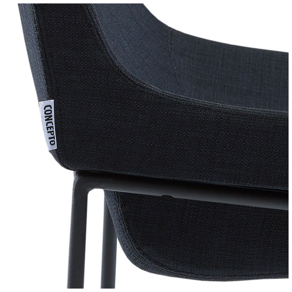 Кухонный стул Concepto Comfy полубарный чёрный (HBC98-F11-BLACK) изображение 5