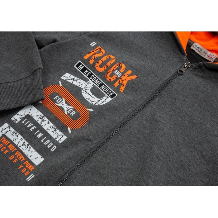 Спортивний костюм дитячий Toontoy "ROCK ROLL" (13799-158-gray) зображення 7