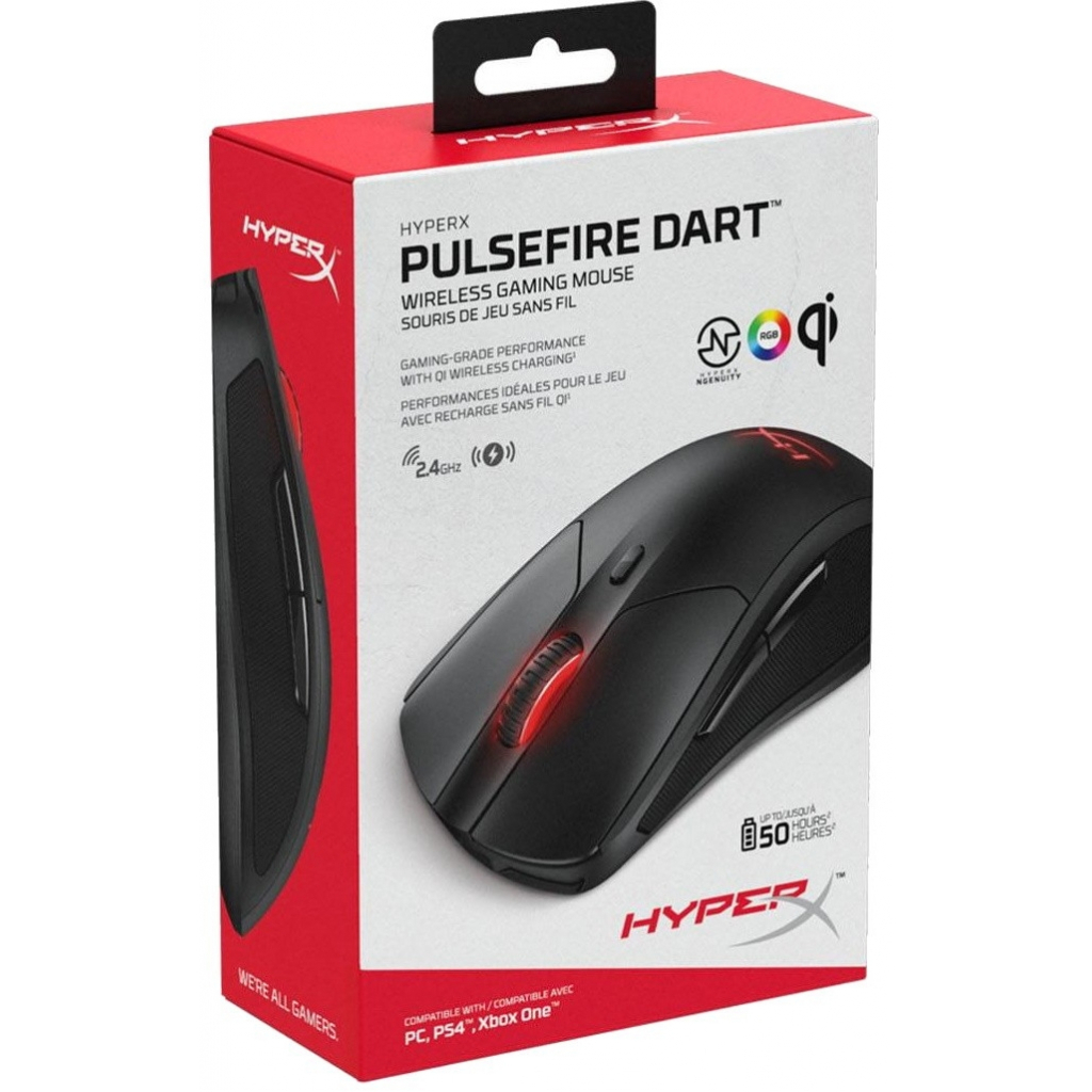 Мышка HyperX Pulsefire Dart Wireless Gaming Black (4P5Q4AA) изображение 8