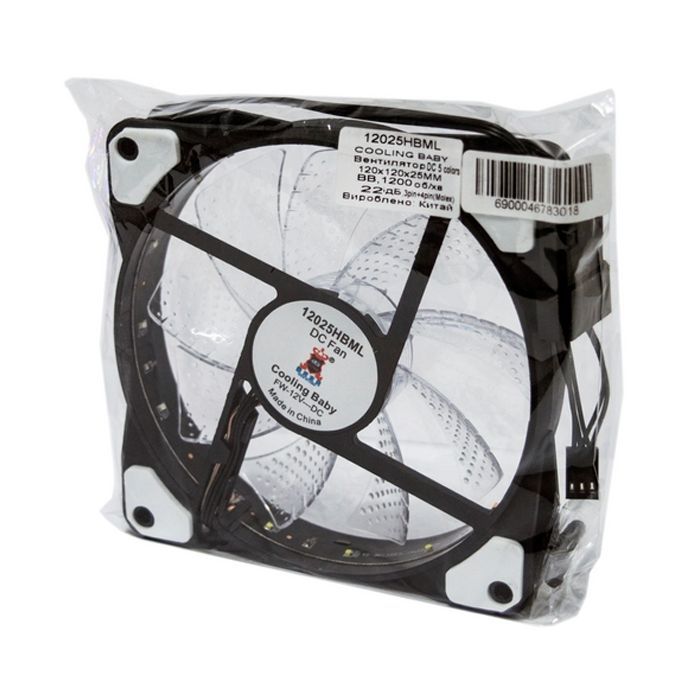 Кулер для корпуса Cooling Baby 12025HBML изображение 3