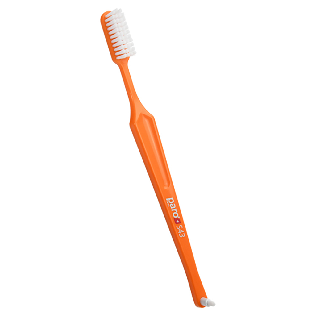 Зубная щетка Paro Swiss S43 мягкая оранжевая (7610458007099-orange)