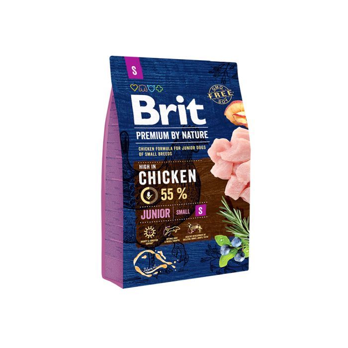 Сухой корм для собак Brit Premium Dog Junior S 8 кг (8595602526246)