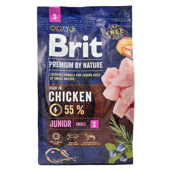 Сухой корм для собак Brit Premium Dog Junior S 8 кг (8595602526246) изображение 2