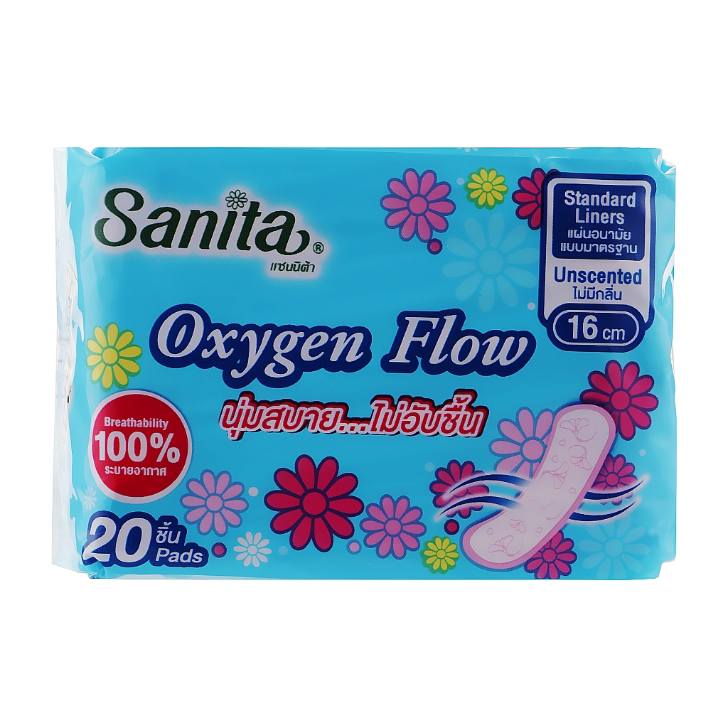 Ежедневные прокладки Sanita Oxygen Flow 16 см 20 шт. (8850461601016)