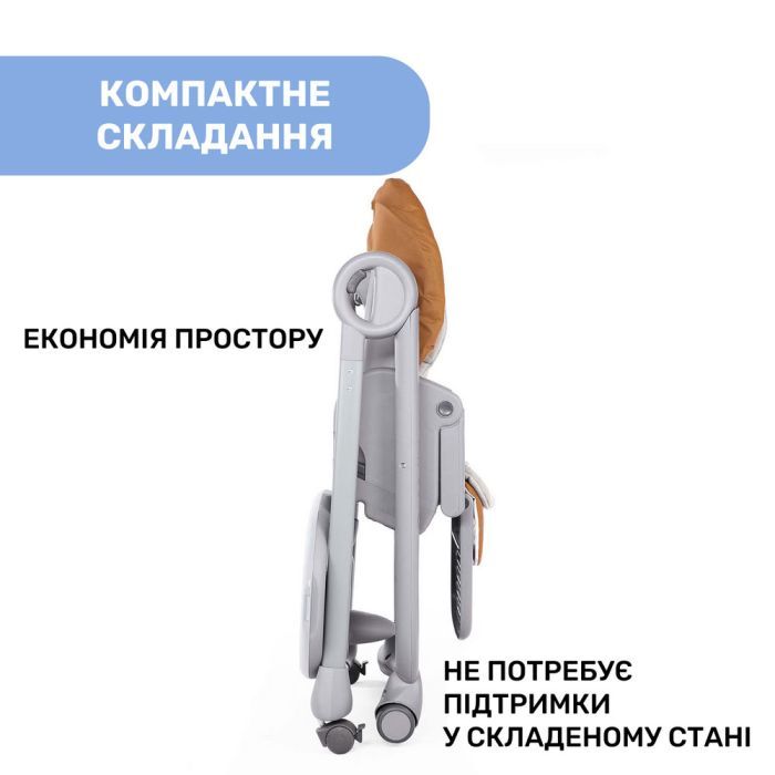 Стульчик для кормления Chicco Polly Magic Relax New, light gray (79502.61) изображение 3