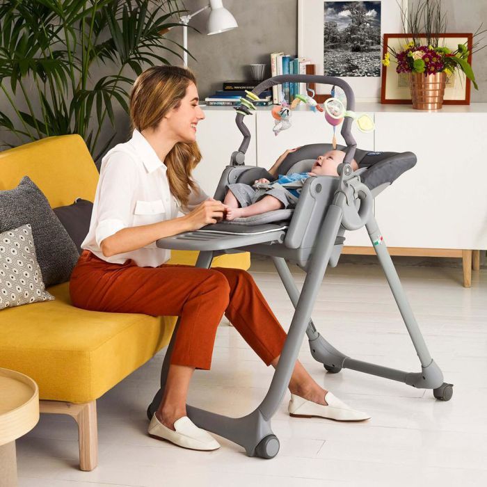 Стульчик для кормления Chicco Polly Magic Relax New, light gray (79502.61) изображение 7