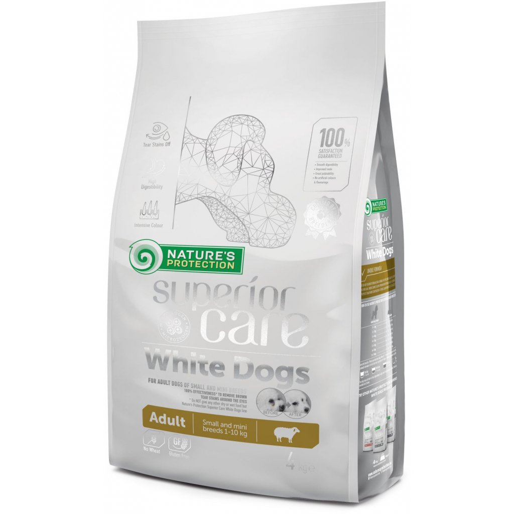 Сухий корм для собак Nature's Protection NP Superior Care White Dogs Adult Small and Mini Breeds 4kg (NPSC45833)