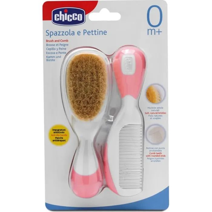 Набор по уходу за ребенком Chicco гребінець і щіточка 0+ міс. блакитний (06569.20)