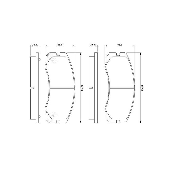 Гальмівні колодки Bosch 0 986 424 366 зображення 3