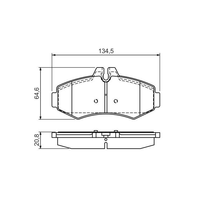 Гальмівні колодки Bosch 0 986 494 013 зображення 4