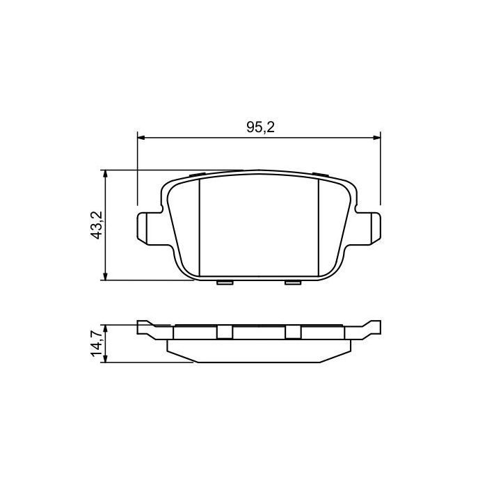 Гальмівні колодки Bosch 0 986 494 247 зображення 4