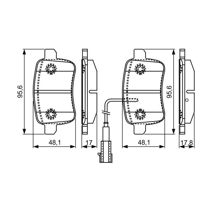 Гальмівні колодки Bosch 0 986 495 305
