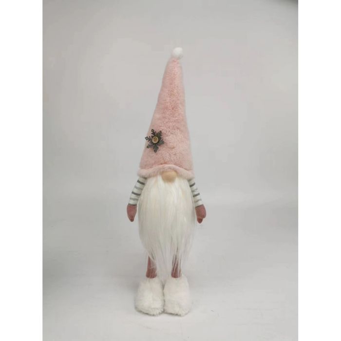 Новогодняя фигурка Novogod`ko Гном в розовом колпаке, 46 см, LED тело (974634) изображение 2