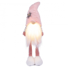 Новогодняя фигурка Novogod`ko Гном в розовом колпаке, 46 см, LED тело (974634)