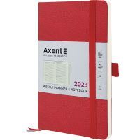 Тижневик Axent 2023 Partner Soft Skin 125x195 мм червоний (8509-23-06-A)