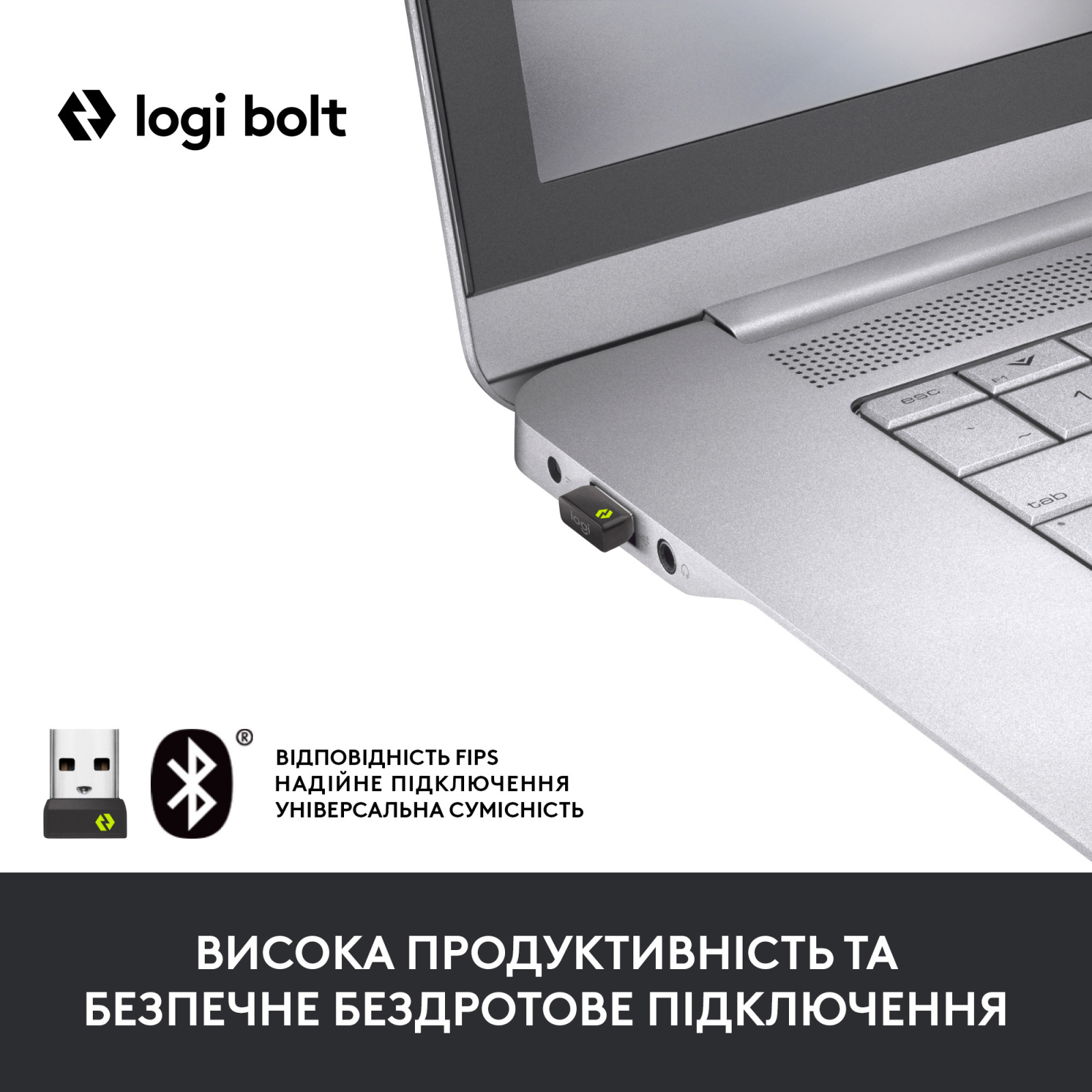 Мишка Logitech Lift Vertical Ergonomic Wireless/Bluetooth for Business Off-white (910-006496) зображення 2
