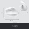 Мышка Logitech Lift Vertical Ergonomic Wireless/Bluetooth for Business Off-white (910-006496) изображение 9