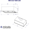 Витяжка кухонна Minola HBI 5327 WH 800 LED зображення 10