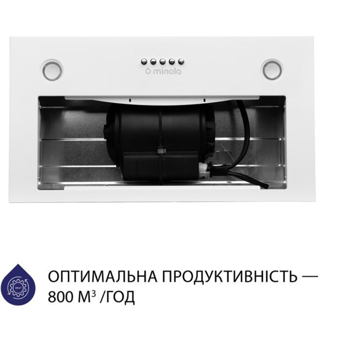 Витяжка кухонна Minola HBI 5327 BL 800 LED зображення 3