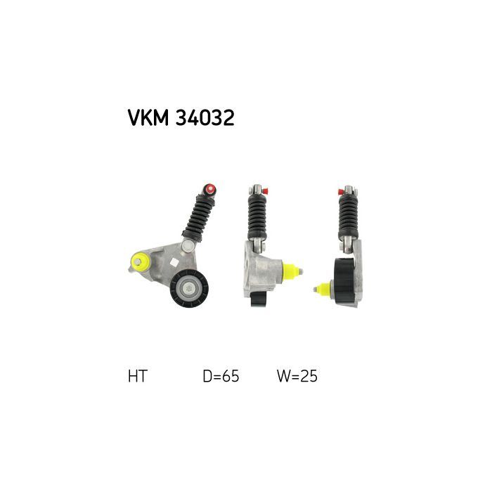 Натягувач ременя з роликом SKF VKM 34032