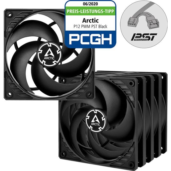 Кулер для корпуса Arctic P12 PWM PST 5pcs (ACFAN00137A) изображение 2
