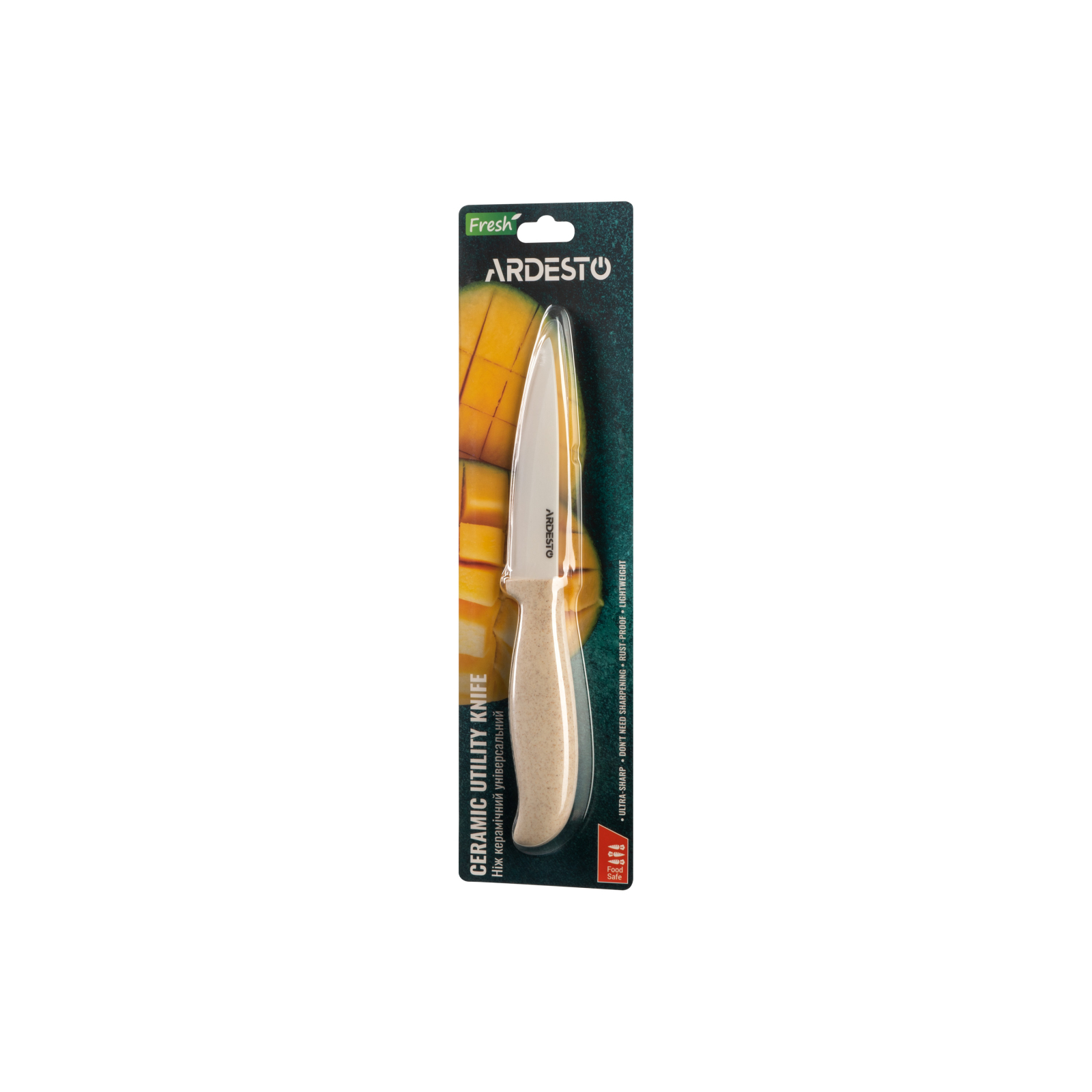 Кухонный нож Ardesto Fresh 20.5 см Green (AR2120CZ) изображение 4
