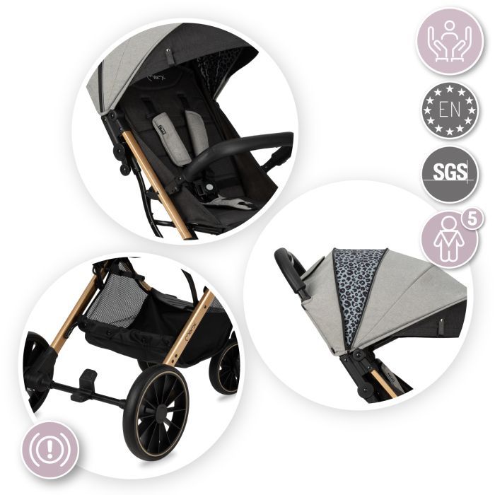 Коляска MoMi Estelle Dakar Leopard (WOSP00021) изображение 3