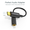 Перехідник USB-C to 3.5m stereo-audio (CDLA) Choetech (AUX003-BK) зображення 3