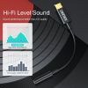 Переходник USB-C to 3.5mm F stereo-audio (CDLA) Choetech (AUX003-BK) изображение 6