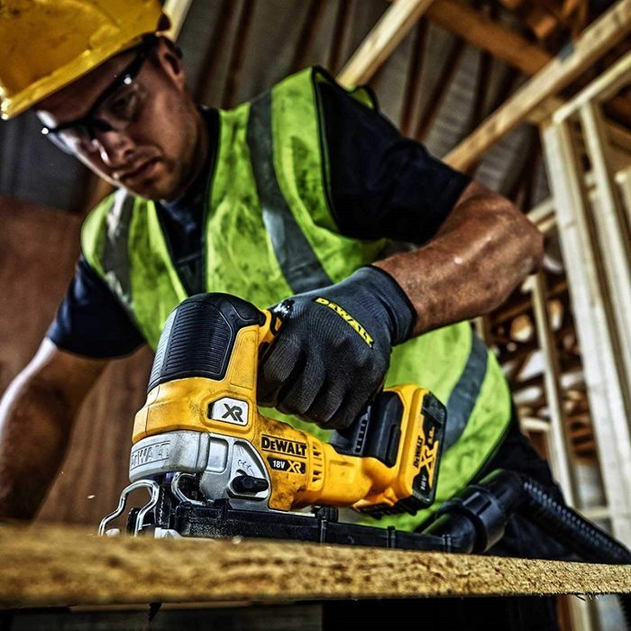 Электролобзик DeWALT 18В XR Li-lon, бесщёточный, 2x5Ah,ЗП, кейс TSTAK (DCS334P2) изображение 9