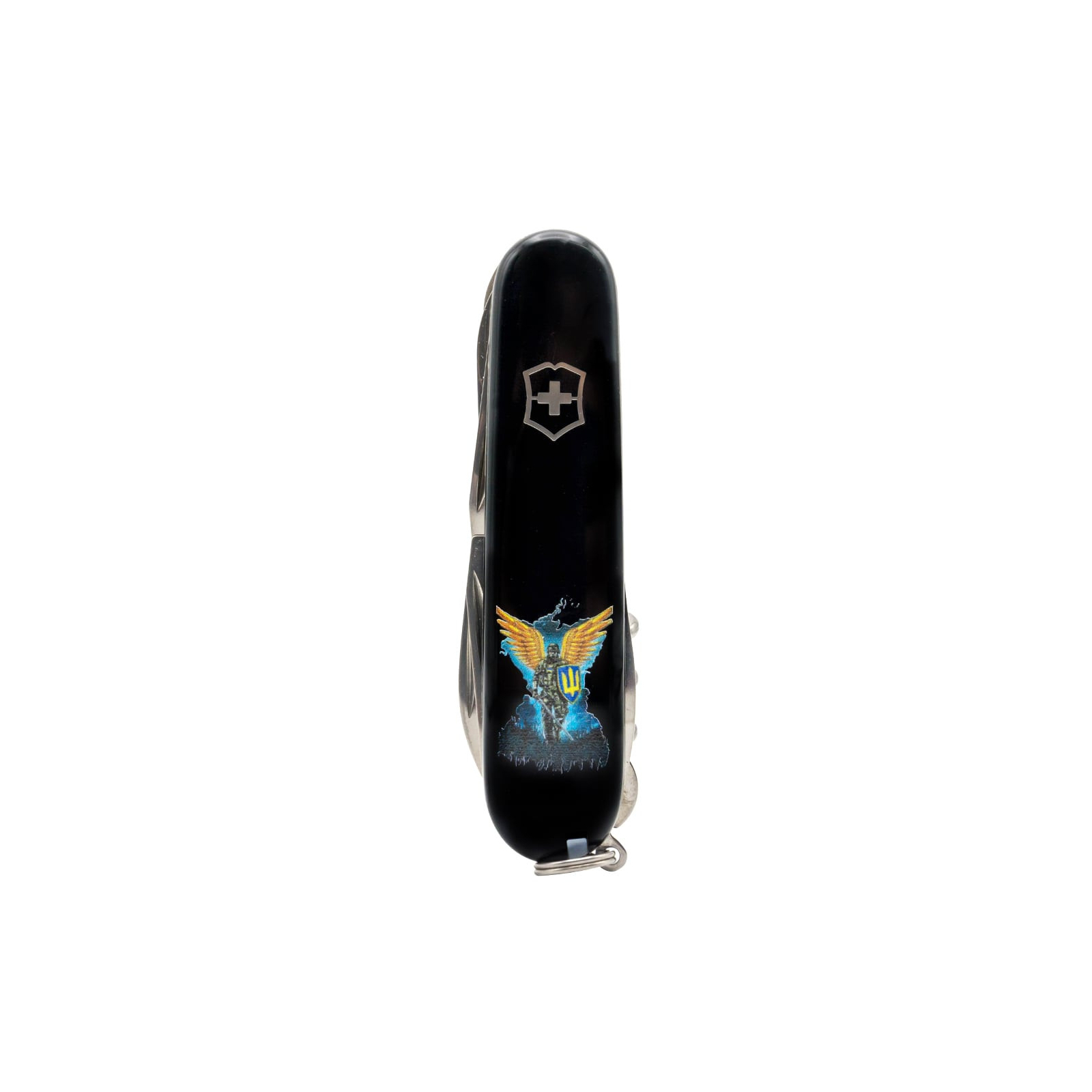 Нож Victorinox Huntsman Ukraine Black "Тризуб" (1.3713.3_T0010u) изображение 5
