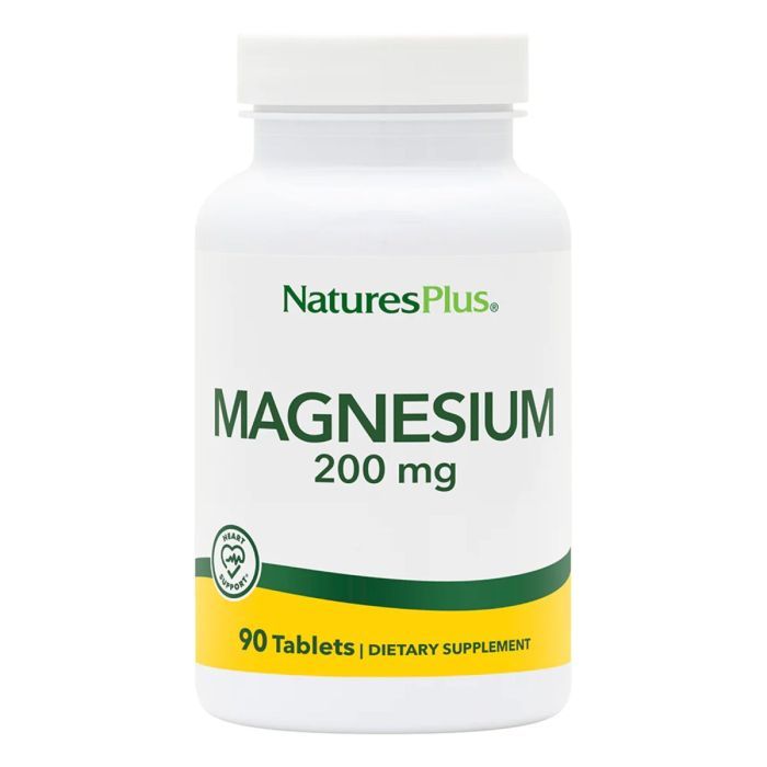 Минералы Natures Plus Магний, 200 мг, Magnesium, 90 таблеток (NAP-03350)