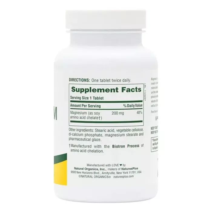Минералы Natures Plus Магний, 200 мг, Magnesium, 90 таблеток (NAP-03350) изображение 2