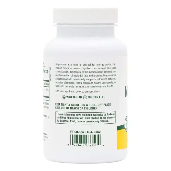 Минералы Natures Plus Магний, 200 мг, Magnesium, 90 таблеток (NAP-03350) изображение 3