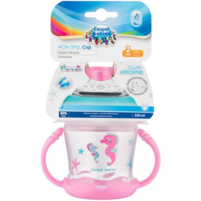 Поїльник-непроливайка Canpol babies Sweet fun 180 мл синя (57/300_blu) зображення 7