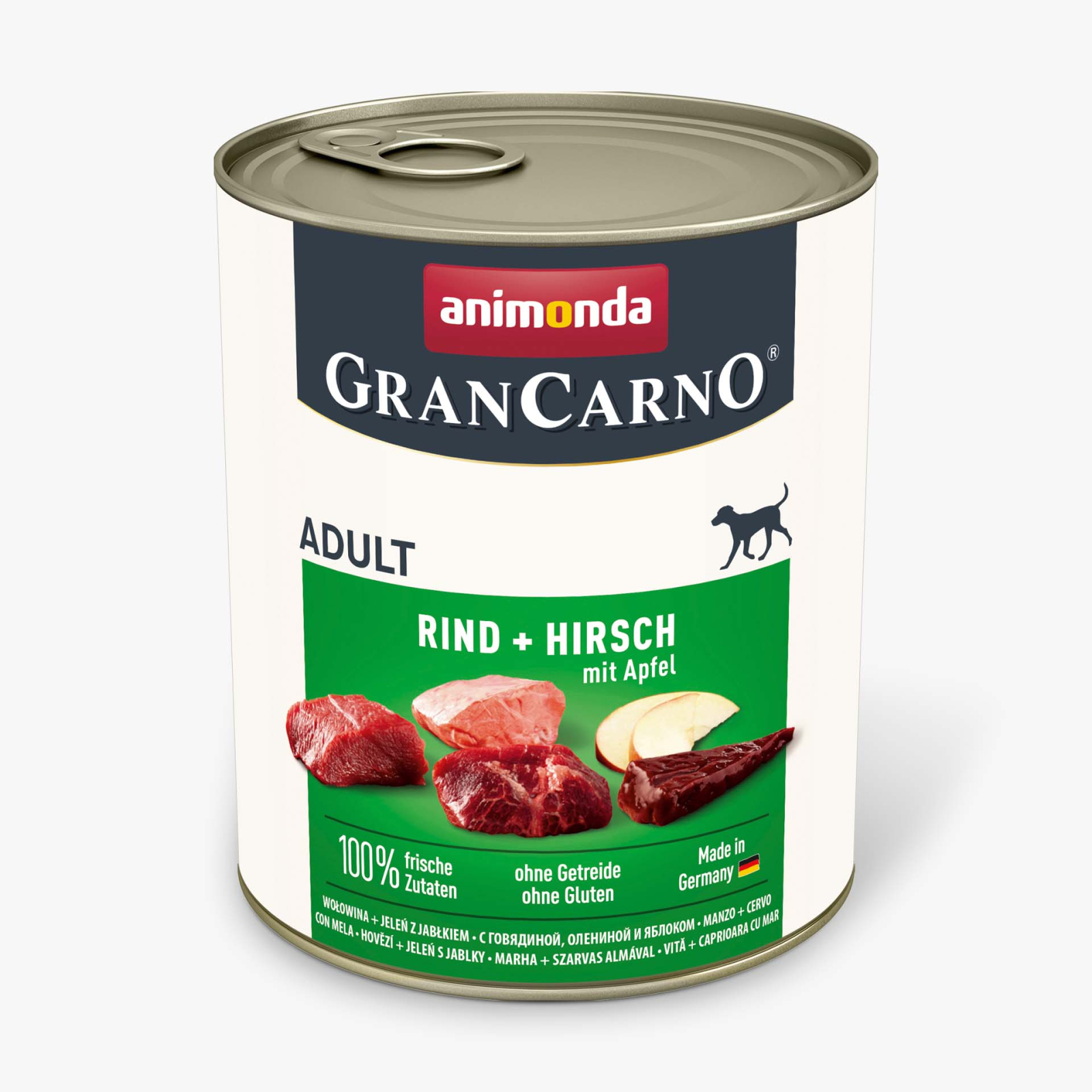 Консервы для собак Animonda Gran Carno Adult Beef + Deer with Apple 800 г (4017721827645)