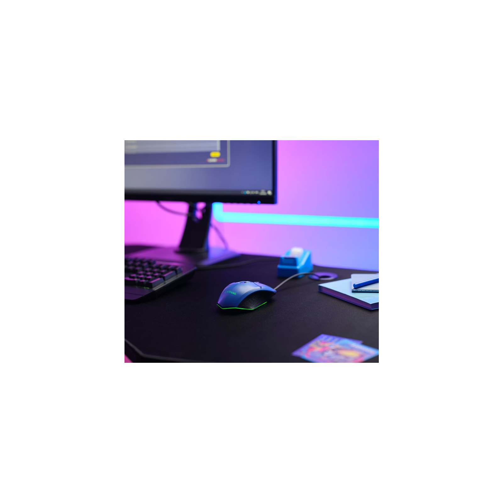 Мишка Trust GXT 109 Felox RGB Blue (25067) зображення 10